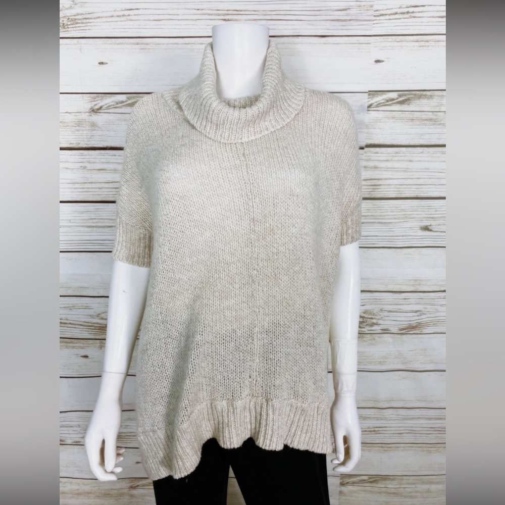 Alya Women’s Knit Cowell Neck Short Sleeve Sweater